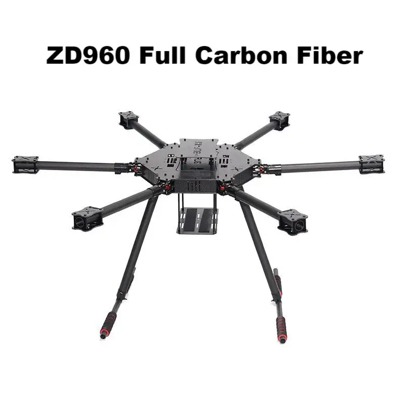 ZD850 ZD960 フルカーボンファイバーヘキサローター - Drone Kit Heavy Lift のレビューと価格